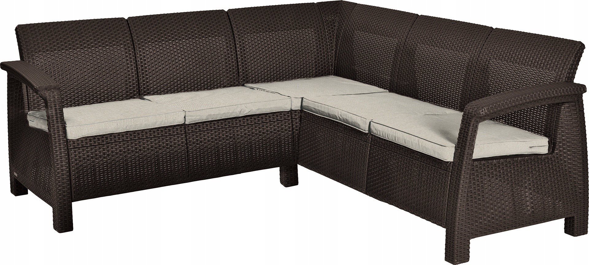 Садовый диван Keter Corfu Relax Brown (258950)