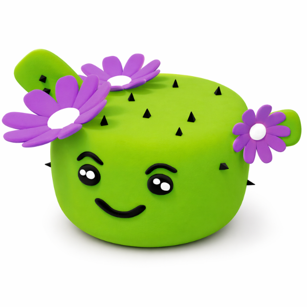 Набор воздушного пластилина Air clay «Squishy: Кактус», 6шт. х 5г.