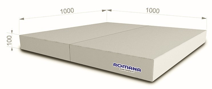 Мягкий щит (Мат) Romana (5.013.10) 1x1x0.1m Grey