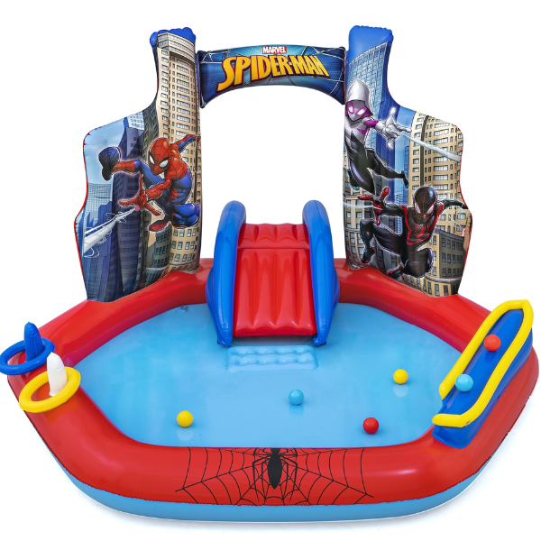Bestway Надувной игровой центр «Человек паук», 211 x 206 x 127 см, 2+