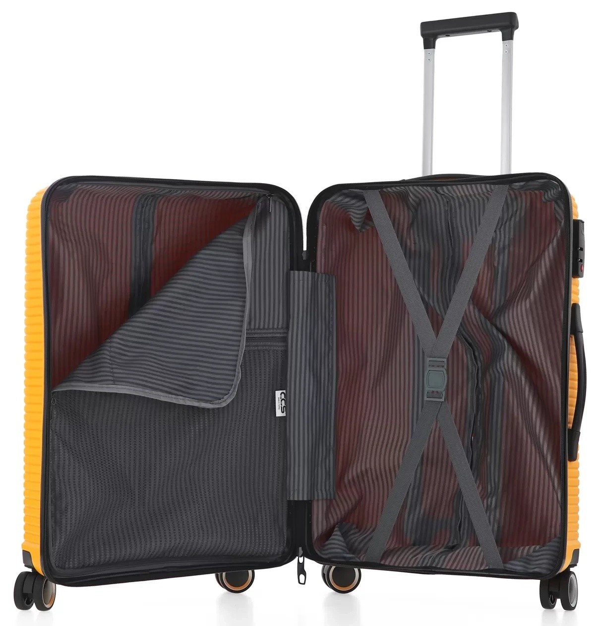 Комплект чемоданов CCS 5224 Set Yellow