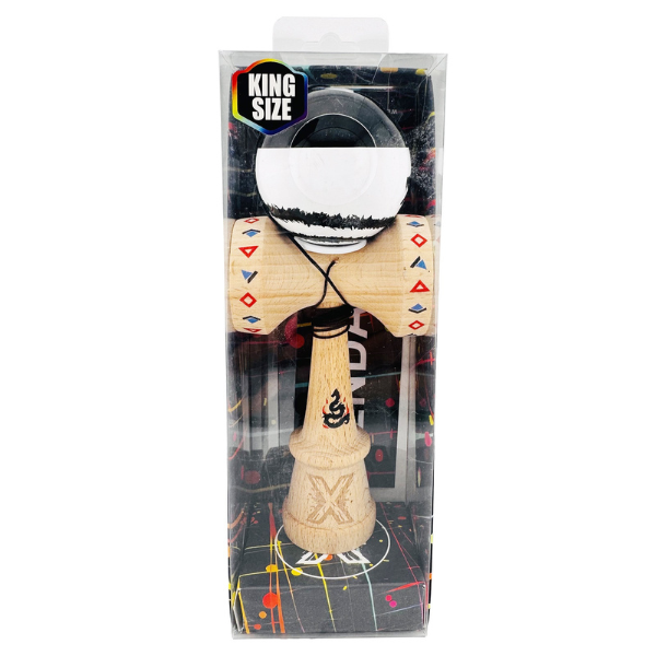 «Kendama Super Sticky X Original», металлический подшипник, веревка 62/65 см, King size 7.5 x 6 x 18 см , «Дракон»