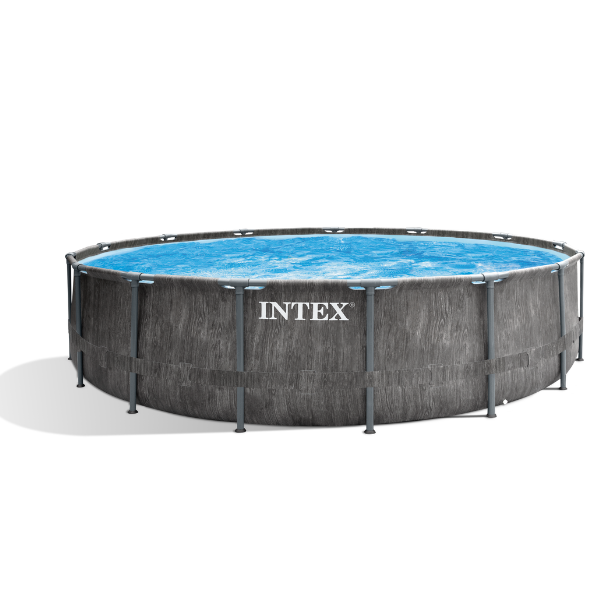 INTEX Бассейн GREYWOOD PRISM FRAME PREMIUM 549х122см, 24311Л, металлический каркас, с фильтрующим насосом