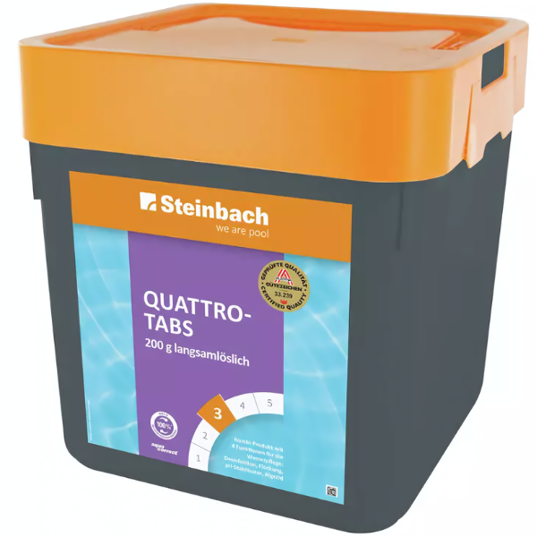 Мульти-функциональная таблетка хлора «Quattro — tabs», 200 гр / 1 шт.
