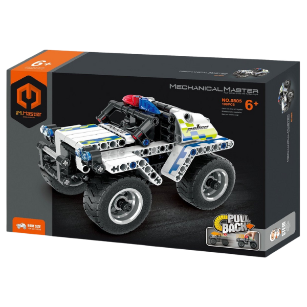 Конструктор iM Master Mechanical Master «Полицейская машина», с инерцией, 199 элем.