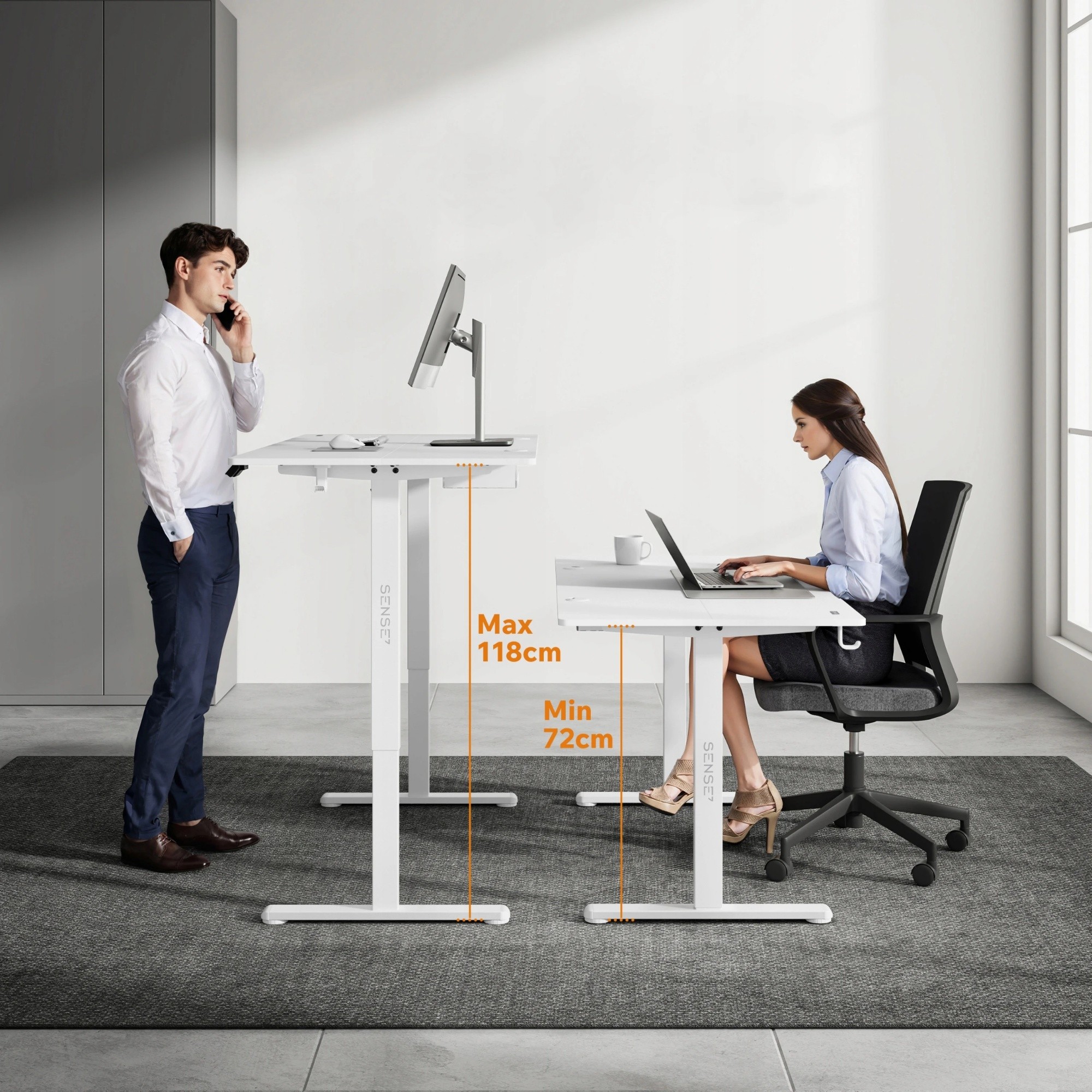 Письменный стол Sense7 Nojo 120x60 White