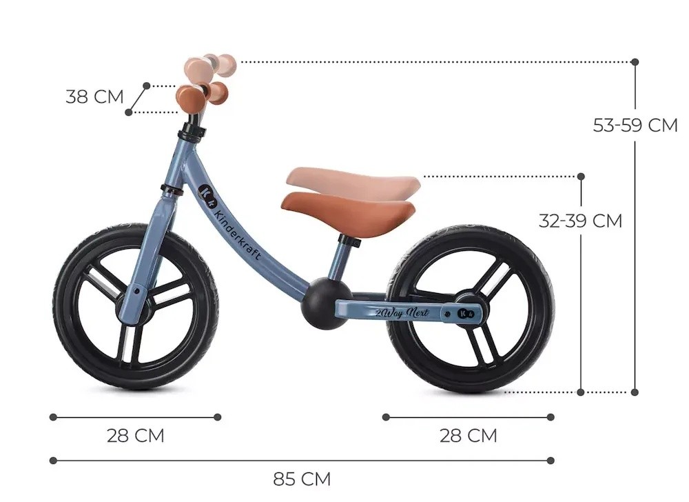 Беговел Kinderkraft 2Way Next Blue Sky (KR2WAY22BLU0000)