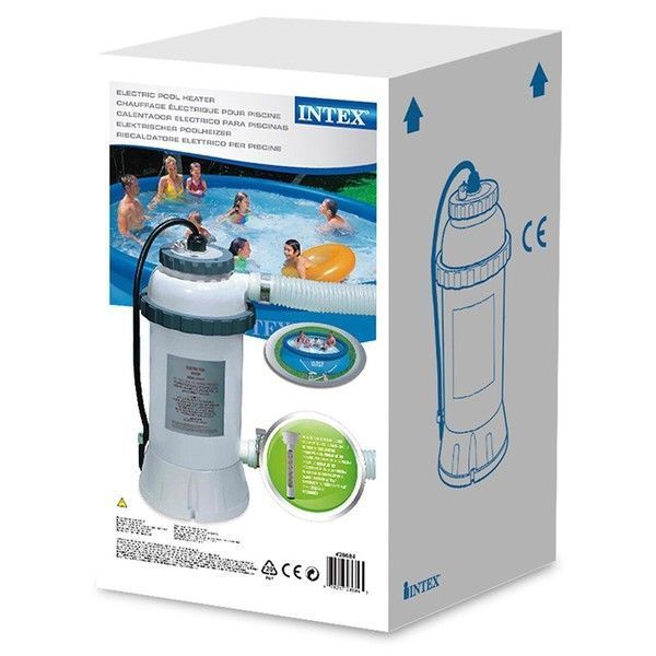 INTEX Проточный водонагреватель 220V, для бассейнов диаметром до 457 см, мощность 3 кВт