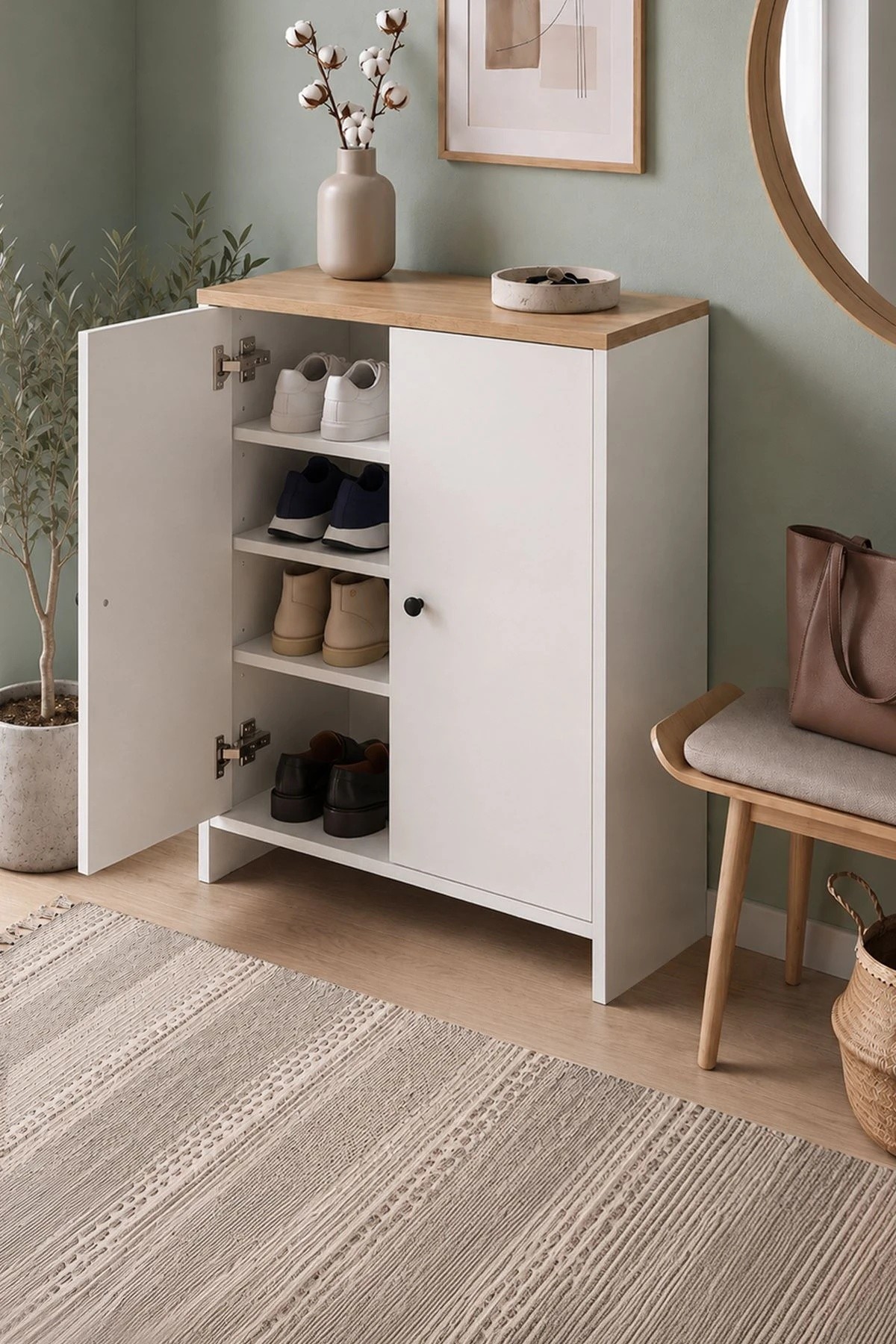 Обувница Bofigo 18-16-41 Sapphire Oak/White