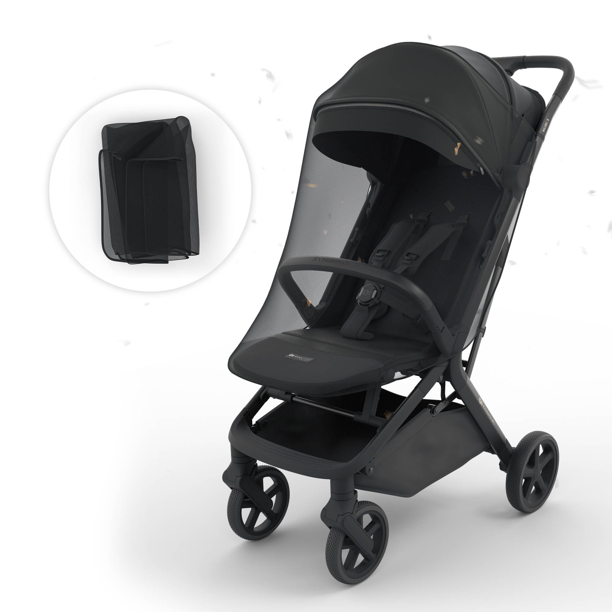 Коляска Kinderkraft Nubi 3 Midnight Black (KSNUBI03BLK0000)