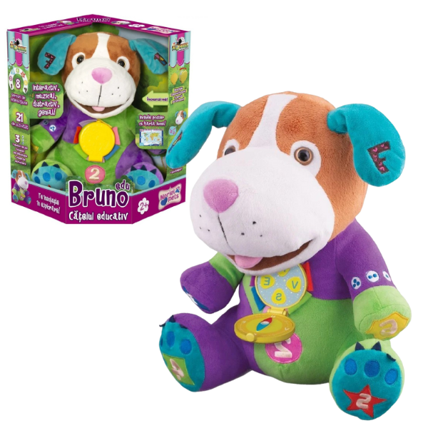 Интерактивная мягкая игрушка Noriel Pets Bruno Edu