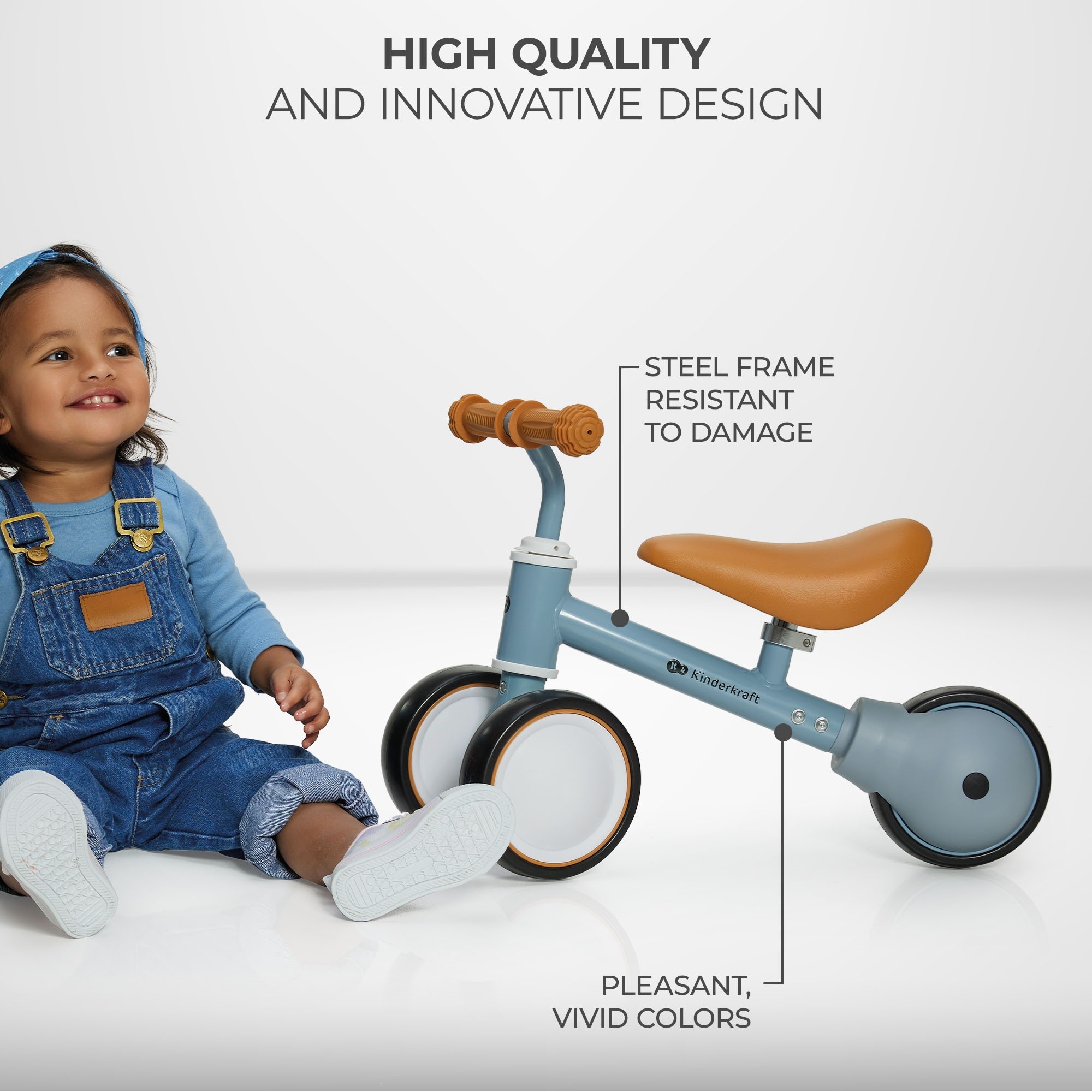 Беговел Kinderkraft Cutie Light Blue (KRCUTI00BLU0000)