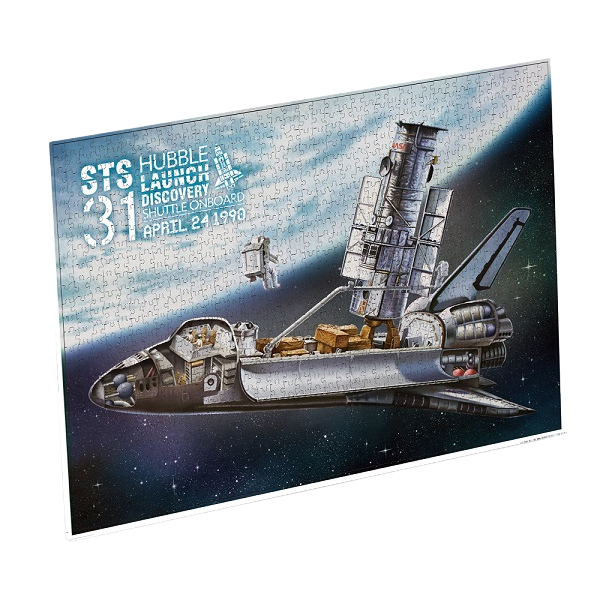 Пазл “Hubble-Космический телескоп и орбитальный космический шаттл”, 1000 элементов