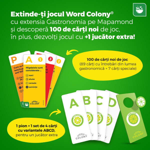 Настольная игра «Word Colony — Кулинария мира», рум.