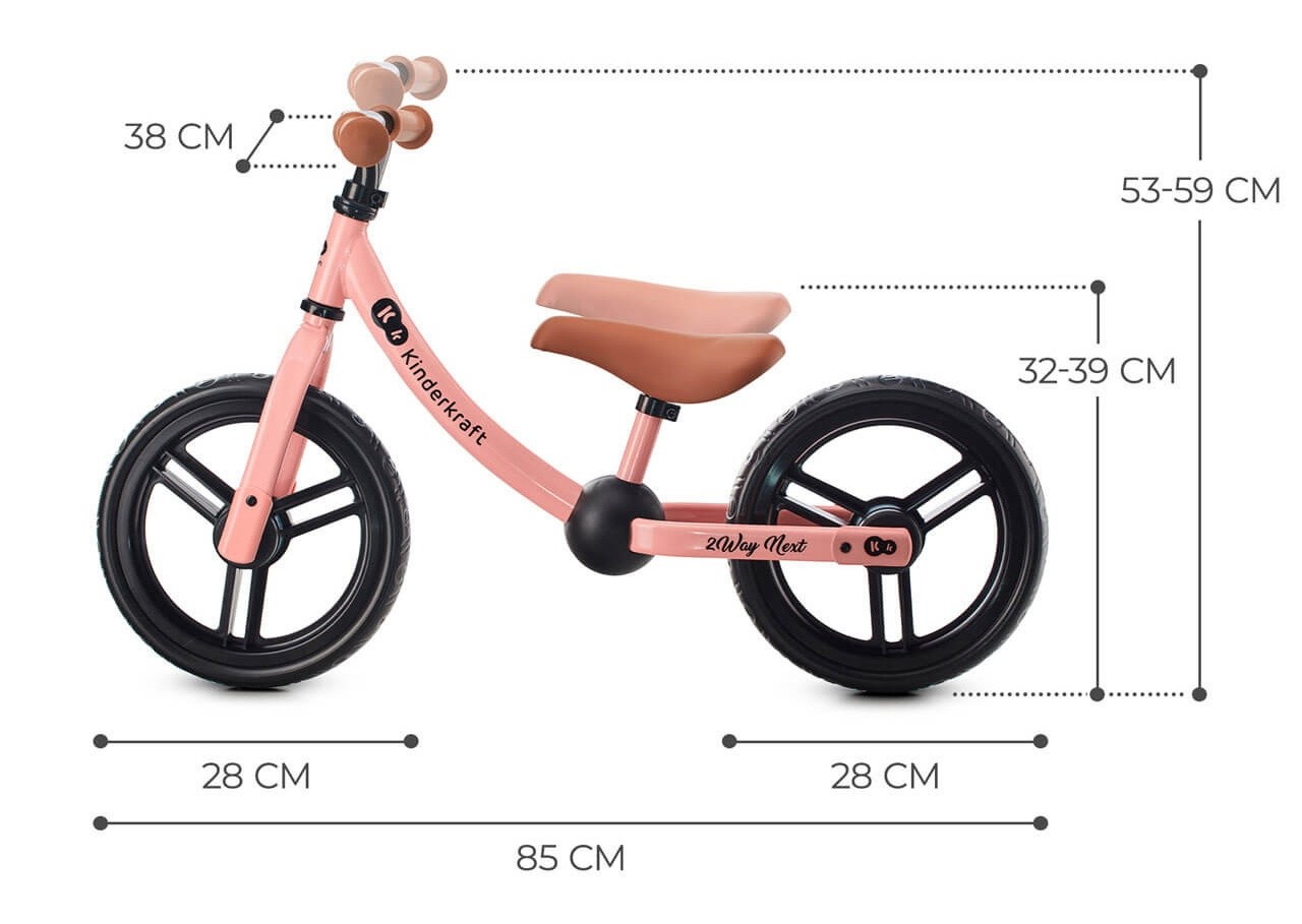 Беговел Kinderkraft 2Way Next Pink (KR2WAY22PNK0000)