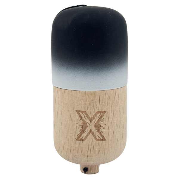 «Kendama Pill X Original», профессиональная, веревка 62/65 см, 11 x 5 x 5 см, черно-белый градиент