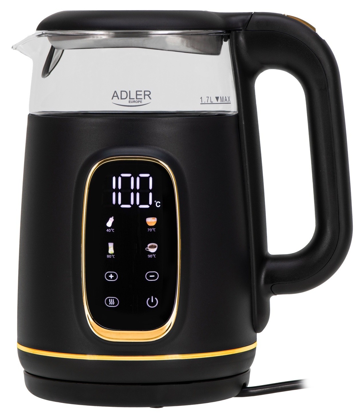 Электрочайник Adler AD-1305 Black Gold