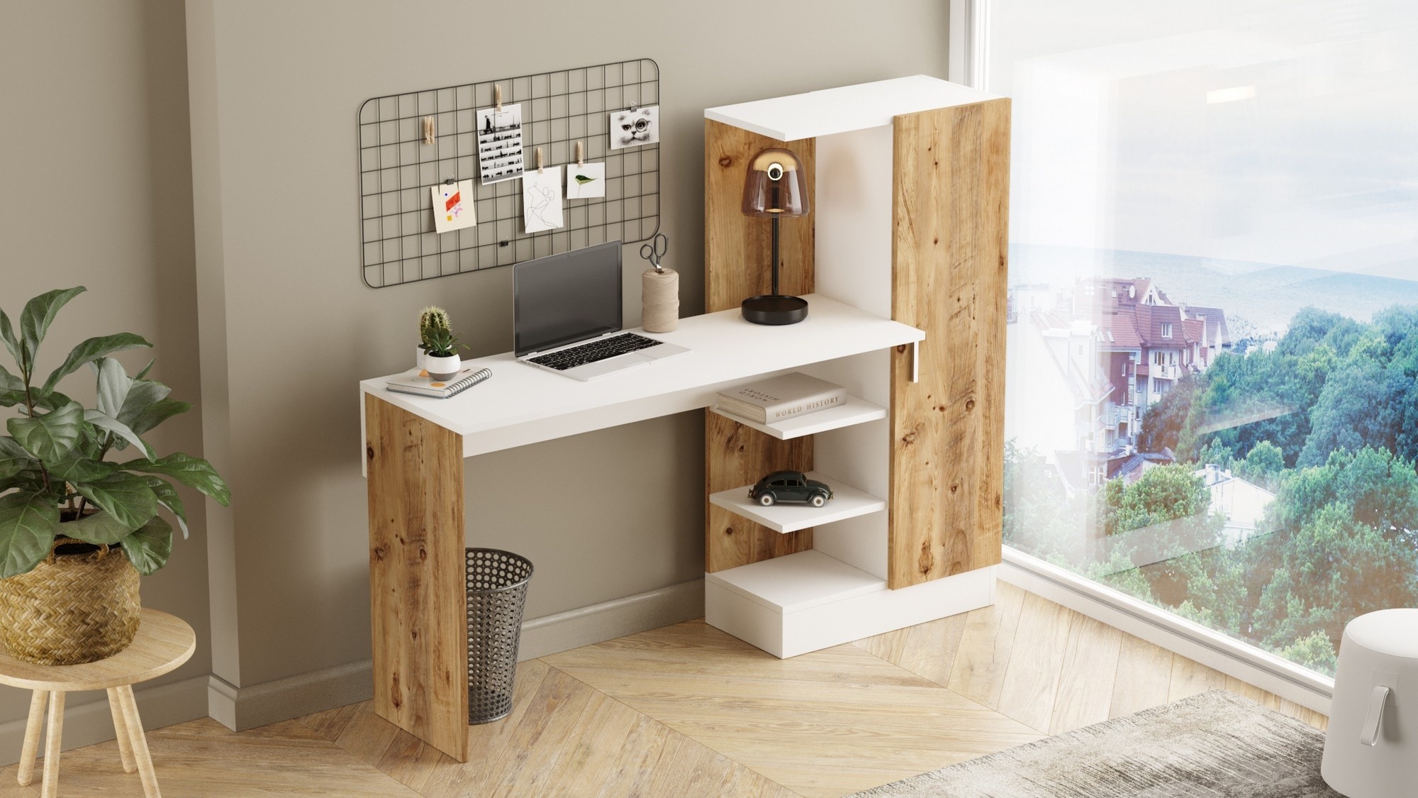 Письменный стол Hanah Home Ct2-Aw Atlantic Pine White